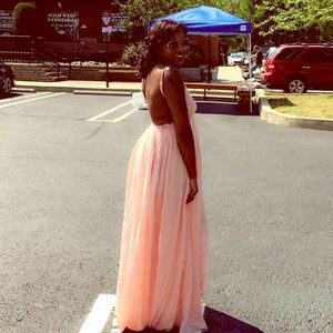 Salmon Maxi Dress